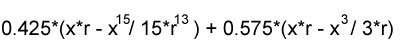 circle function approximation integral
